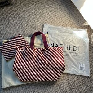 NAGHEDI
Women's Havana Medium Handwoven Tote Striped, Jaipur Brand New NWT